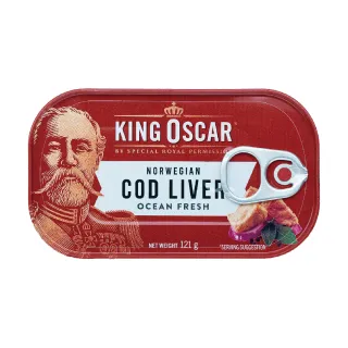 【King Oscar】奧斯卡國王鱈魚嫩肝 121g(挪威第一品牌)
