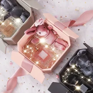 【GIFTME5】方形精緻緞帶禮盒(禮物盒 驚喜禮物盒 生日禮盒 人紀念禮盒 禮物包裝盒 送禮)