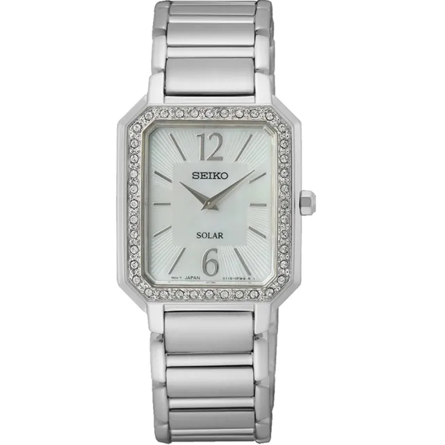 【SEIKO 精工】Solar 法式風采 太陽能時尚女錶(V115-0DE0S / SUP465P1)618年中慶