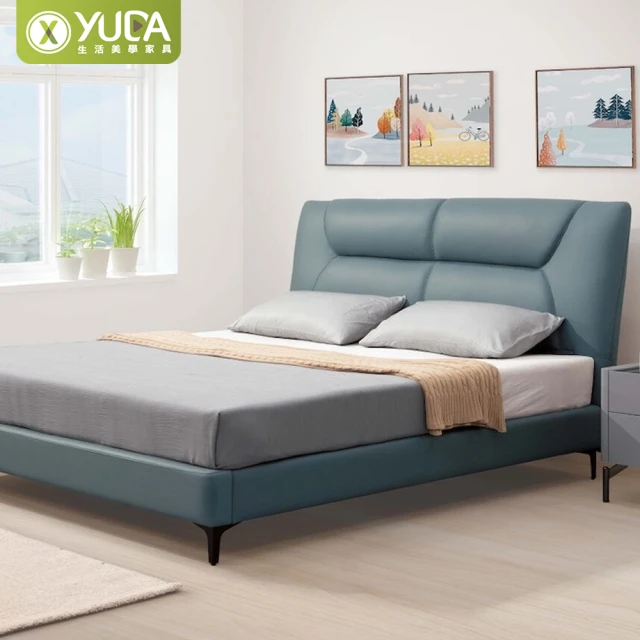 YUDA 生活美學YUDA 生活美學 斯都華歐式床台組 雙人加大6尺 床頭片+床底(科技布材質)