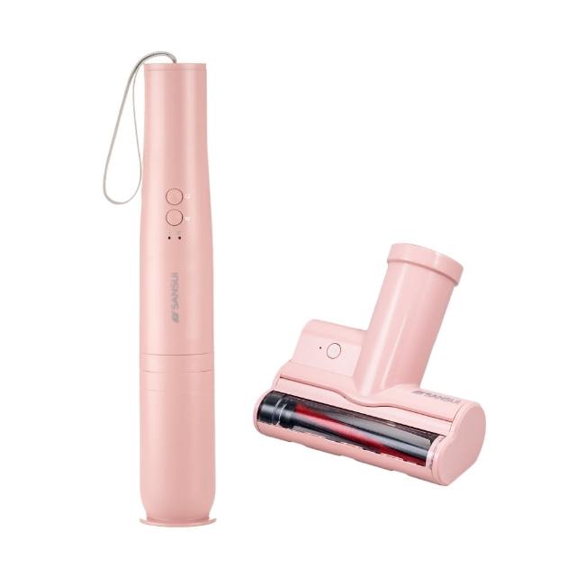 【SANSUI 山水】輕淨吸迷你無線吸塵器+塵蹣刷組(SVC-PP3)