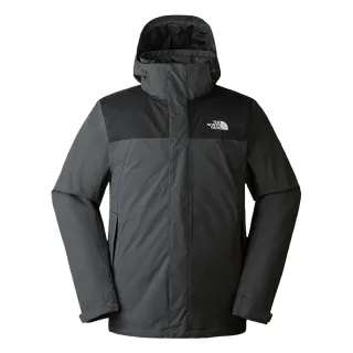 【The North Face 官方旗艦】北面男款灰黑拼接DryVent防水透氣連帽三合一外套｜892A0C5