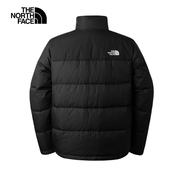 【The North Face 官方旗艦】北面男款黑色防潑水舒適保暖立領羽絨外套｜88R5JK3