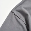 【EDWIN】女裝 再生系列 CORE 環保丹寧變形蟲LOGO寬版不收邊厚長袖T恤(灰褐色)