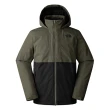 【The North Face 官方旗艦】北面男款綠黑拼接DryVent防水透氣連帽三合一外套｜88RKBQW