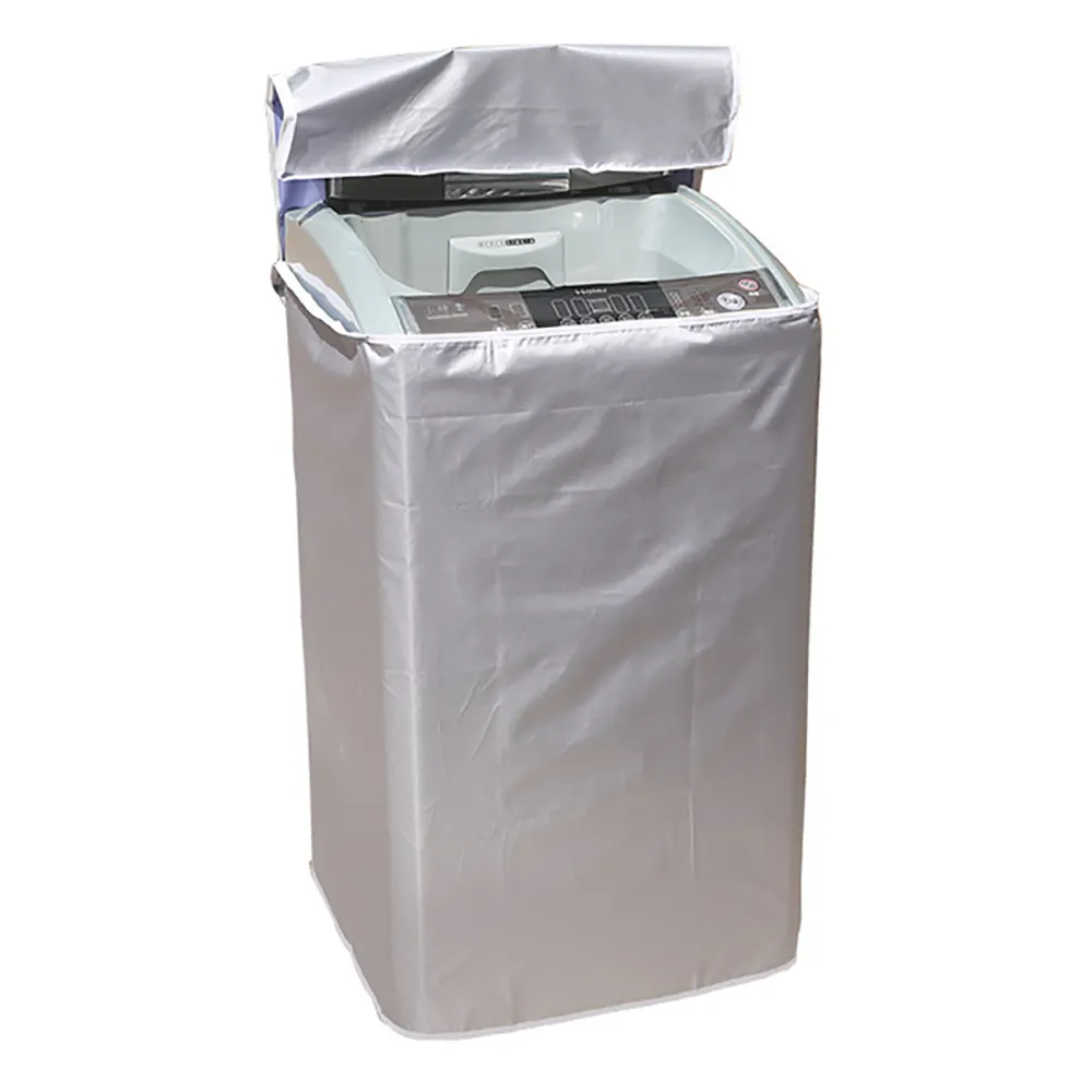 【JOHN HOUSE】防曬洗衣機保護罩 防曬套 直立式洗衣機套 全自動洗衣機防塵罩(XL號)