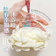 【輕柔呵護】SPA級日式冰淇淋按摩沐浴球-3色入(去角質 搓澡 洗澡球 泡澡 溫泉 清潔 去汙 搓泥 搓背)