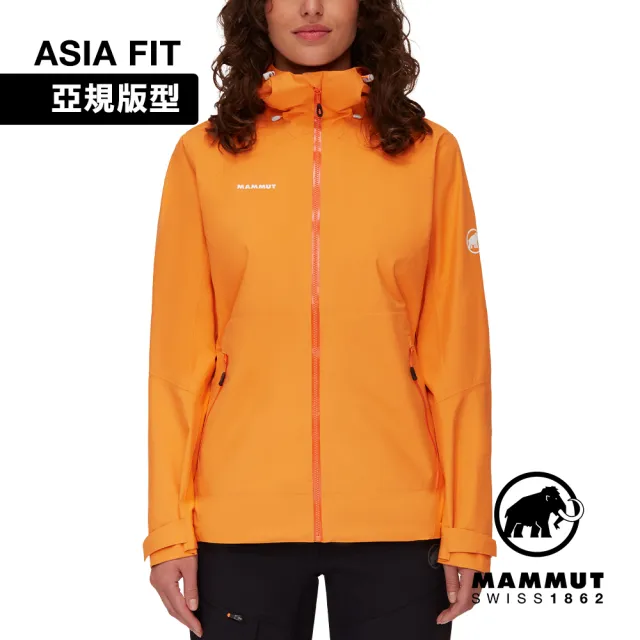 【Mammut 長毛象】Convey Tour HS Hooded Jacket AF  GTX防水連帽外套 女款 柑桔橘 #1010-28801