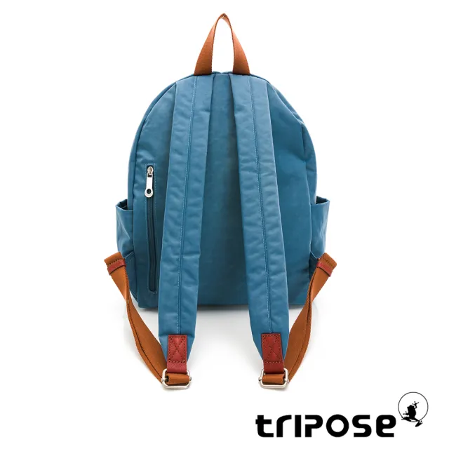【tripose】CUBI微皺尼龍輕量後背包-小(湖畔藍)