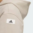 【adidas 愛迪達】外套 男款 運動連帽外套 ST GF KNJKT 米黃 IQ1372