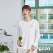 【gozo】G連假日曆合肩長袖T恤(兩色)