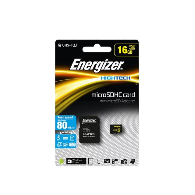 【Energizer 勁量】16GB microSDHC UHS-I 記憶卡