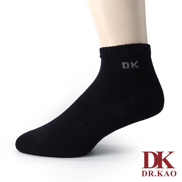 DK 高博士 抗菌足弓短襪 A0108-90 黑色
