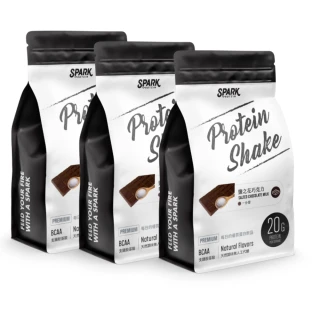 【Spark Protein】高纖乳清蛋白飲1KG*3袋裝-鹽之花巧克力(一分甜)