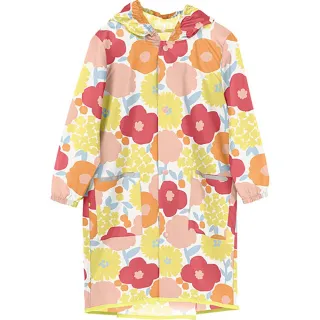 【w.p.c】空氣感兒童雨衣/超輕量防水風衣 附收納袋(克拉拉花朵L)