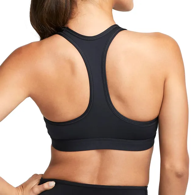 【NIKE 耐吉】SWSH MED SPT Bra 女款 黑色 支撐 舒適 運動 休閒 運動內衣 DX6822-010