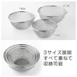 【Arnest】日本製  燕三良品 18-8不鏽鋼濾網 容器(平行輸入 15CM)
