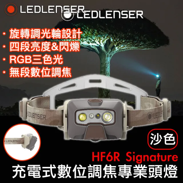 【LED LENSER】HF6R Signature充電式數位調焦專業頭燈