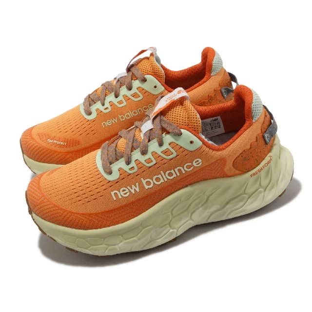 【NEW BALANCE】越野跑鞋 Fresh Foam X More Trail V3 D 寬楦 女鞋 橘 黃金大底 NB(WTMORCO3-D)