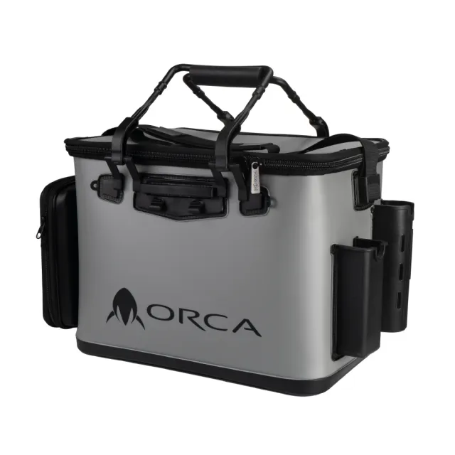 【RONIN 獵漁人】ORCA II 36CM 多功能誘餌桶(磯釣 ASA桶 雙插竿 餌杓 打氣機 工具收納)