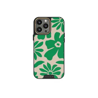 【BURGA】iPhone 15 Pro Elite系列防摔保護殼-綠野雛菊(支援無線充電)