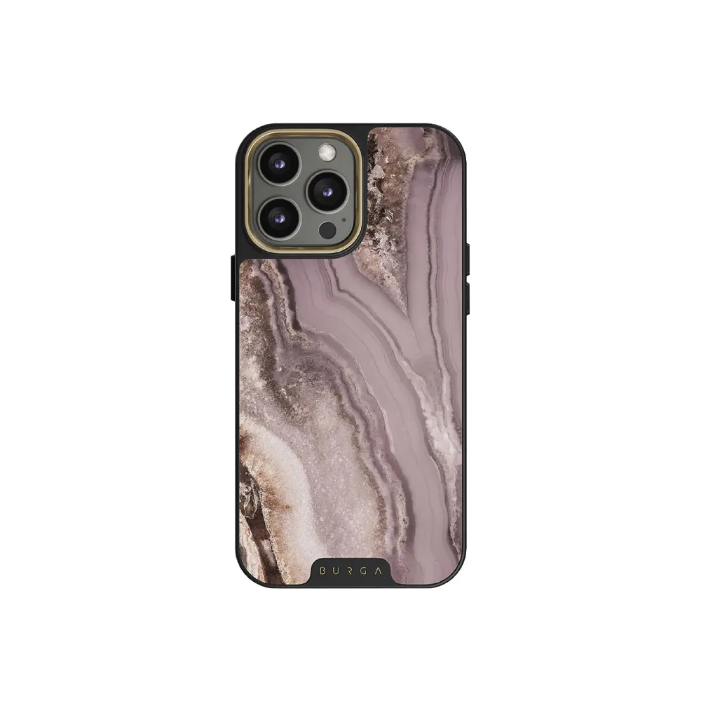 【BURGA】iPhone 15 Pro Max Elite系列防摔保護殼-紫鬱鑲金(支援無線充電)