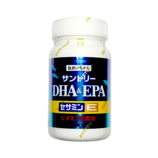 【Suntory 三得利】魚油DHA&EPA(添加維生素D)120顆/瓶