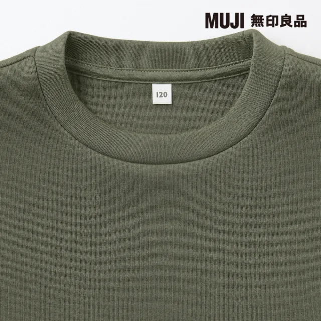 【MUJI 無印良品】兒童二重織休閒圓領衫(共6色)