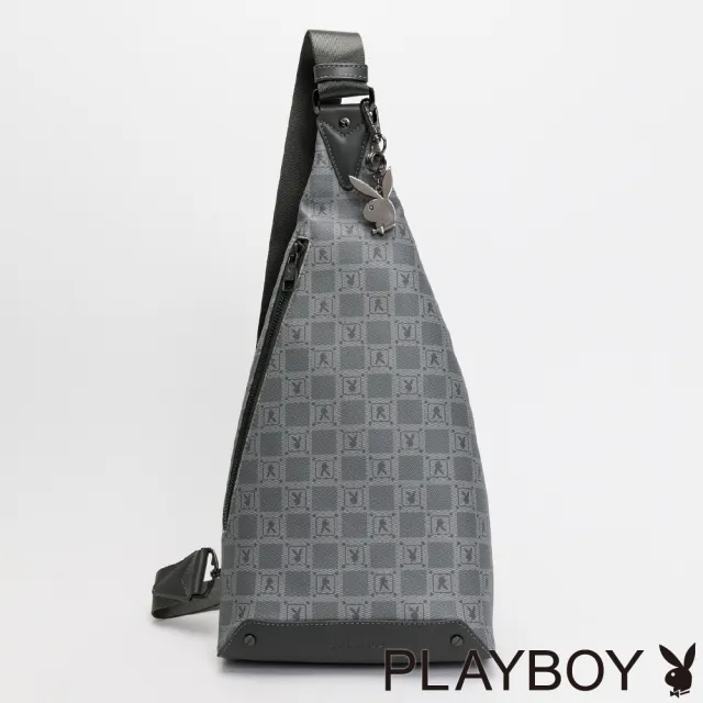 【PLAYBOY】單肩背包  Lofty系列(灰色)