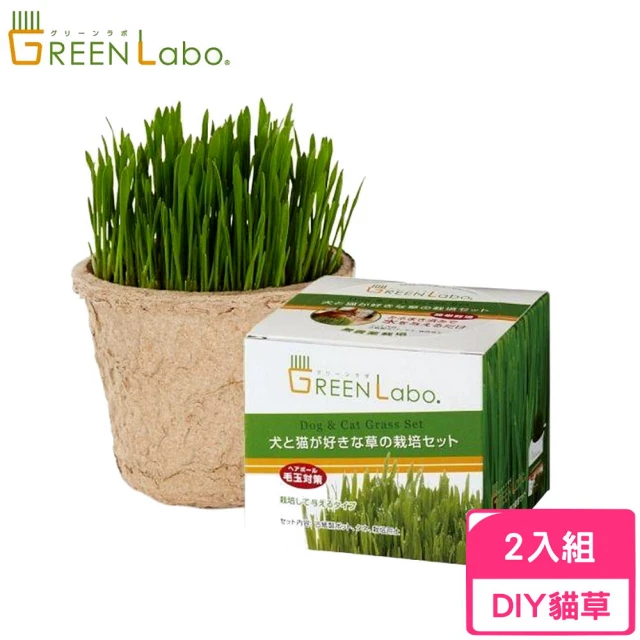 GREEN Labo 日本DIY新鮮貓草(2入組)