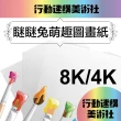 【CLEAN 克林】瞇瞇兔萌趣 圖畫紙 160磅厚磅 8k/4k(畫圖紙 蠟筆 彩色筆 水彩 素描 色鉛筆 兒童彩繪)