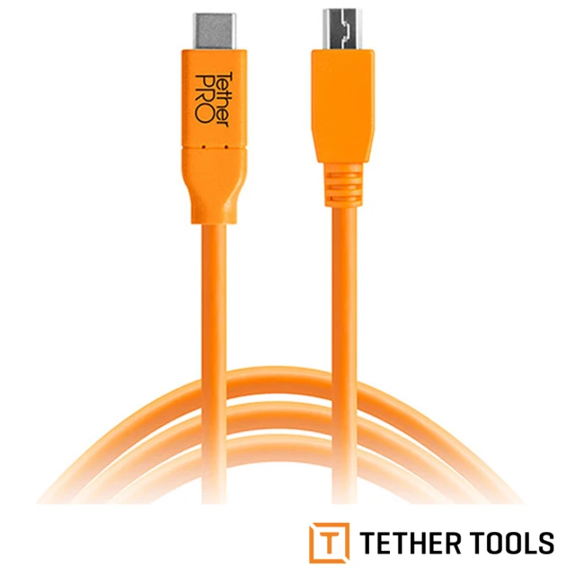 【TETHER TOOLS】CUC2515-ORG TetherPro USB C 轉 Micro USB B 2.0 5PIN(正成公司貨)