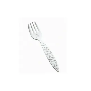 【台隆手創館】雪人木馬刻圖點心叉16cm