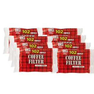 【Kalita】NK102 無漂白咖啡濾紙 2-4人份 100張x 8入組(咖啡濾紙 濾紙)