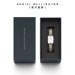 【Daniel Wellington】DW 手錶 Quadro Lumine Bezel 20X26mm星環貝母盤珠寶式雙色錶鏈(DW00100671)