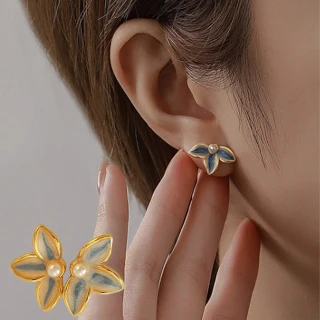 【KT DADA】銀針耳環 耳釘 金耳環 純銀耳環 韓國耳環 氣質耳環 珐琅耳環 珍珠耳環 造型耳環 個性耳環
