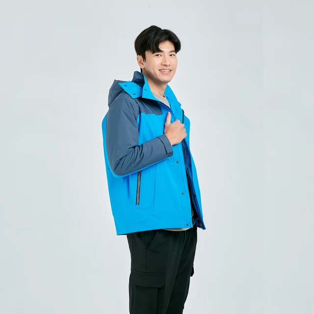 GFoneone 男平織彈性剪接風褲-黑藍(男長褲) 推薦