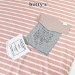 【betty’s 貝蒂思】橫條紋異色字母拼接T-shirt(共二色)