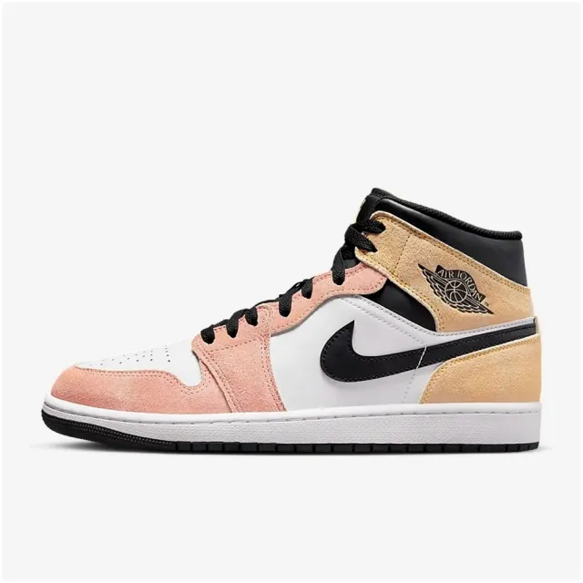 NIKE 耐吉】AIR JORDAN 1 MID SE 喬丹一代運動籃球鞋-粉橘色(DX4332800