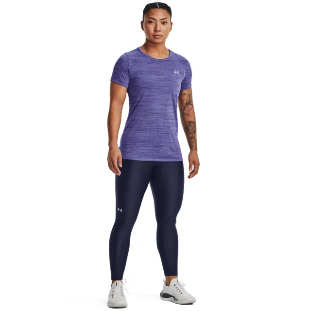 【UNDER ARMOUR】UA 女 Tech Tiger短T-Shirt _1376937-468(紫)