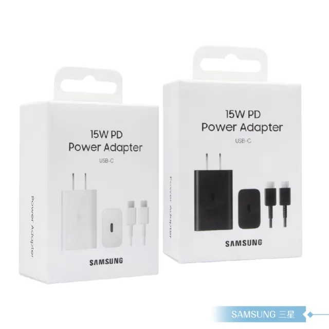 【Samsung 三星】EP-T1510 正原廠盒裝組15W Type C旅充頭+雙Type C線(for Galaxy M)