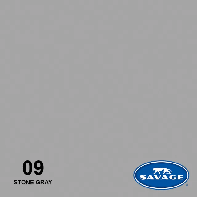 【Savage 美國豹牌】無縫背景紙 #09 石頭灰色 1.35m x 11m(公司貨)