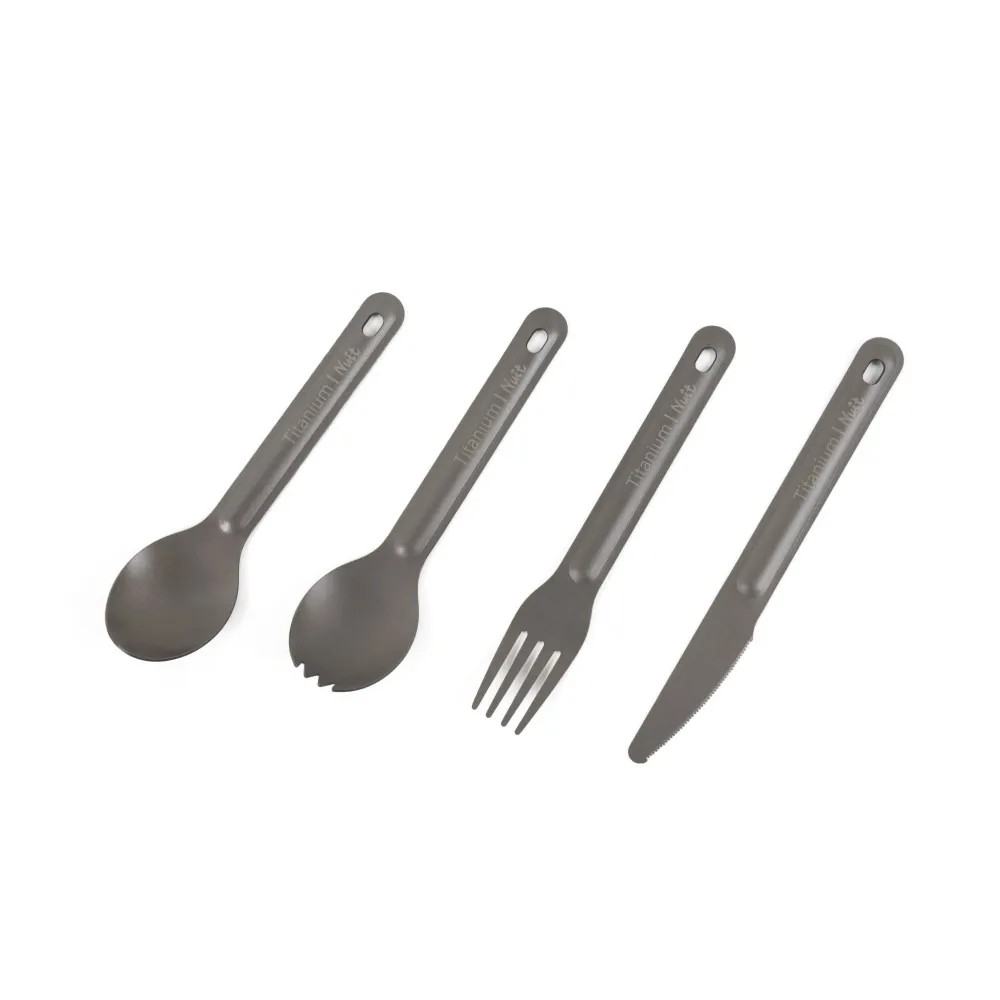 【NUIT 努特】鈦合金餐具 叉子 湯匙 湯叉 刀子 輕量餐具(NTD71鈦餐具滿額出貨)