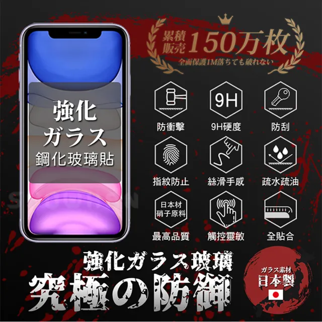 【SHOWHAN】iPhone 15 Pro Max 全膠亮面滿版鋼化玻璃保護貼-黑