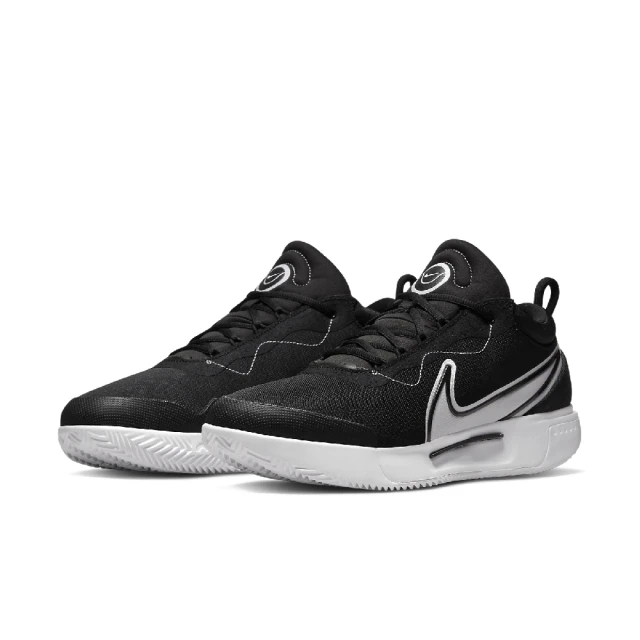 NIKE 耐吉NIKE 耐吉 網球鞋 M Zoom Court Pro Cly 男鞋 黑 白 氣墊 運動鞋 紅土(DH2603-010)