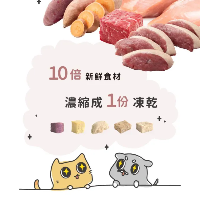 【SINGEN 信元發育寶】貓用天然低敏無麩質凍乾飼料-1.5KG(添加蝦仁蟹味棒 雞鴨牛肉 貓乾糧 極醇元食)