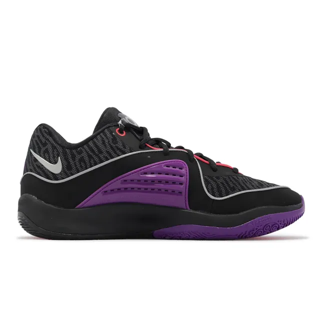 【NIKE 耐吉】籃球鞋 KD16 EP 黑 紫 男鞋 氣墊 Vivid Purple 杜蘭特(DV2916-002)