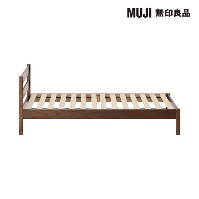 【MUJI 無印良品】木製床架/相思木/S 寬100*深201.5*高32.5cm/含床頭板74cm(大型家具配送)