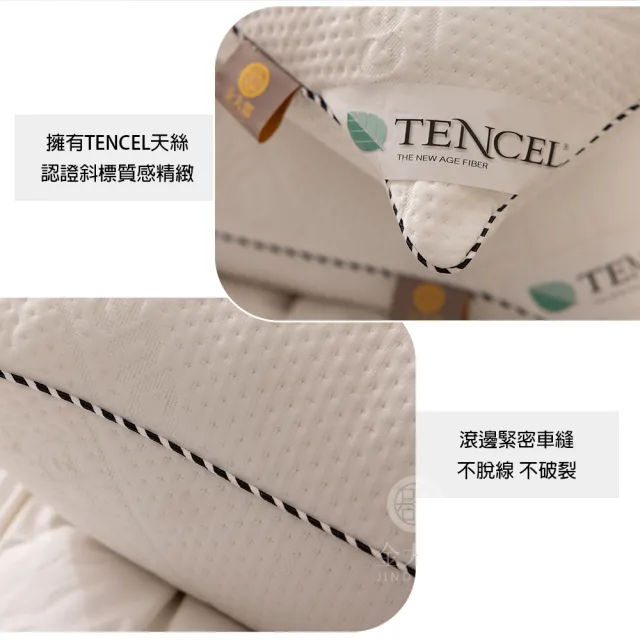 【Jindachi金大器】天絲TENCEL 舒柔枕-1入組(MIT台灣製造 舒眠親膚 抗菌防螨 吸濕透氣)