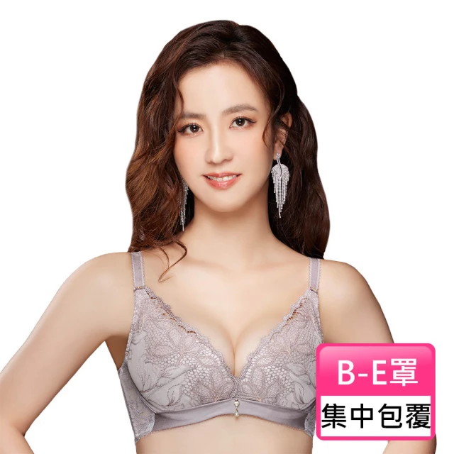 Swear 思薇爾 星燦女爵系列B-E罩蕾絲集中包覆女內衣(岩石棕)